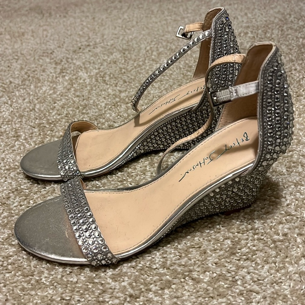 Betsey Johnson rhinestone wedges